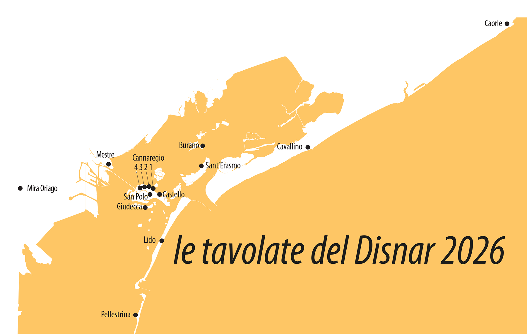 Disnar - mappa con elenco tavolate e referenti